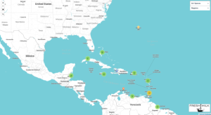 La carte des lieux culturels de la Caraïbe cartecarmilk