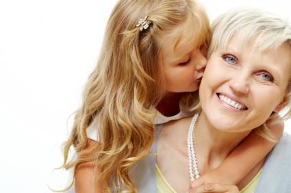 grand-mère Faites un bisous à vos grands-parents de la part du gouvernement