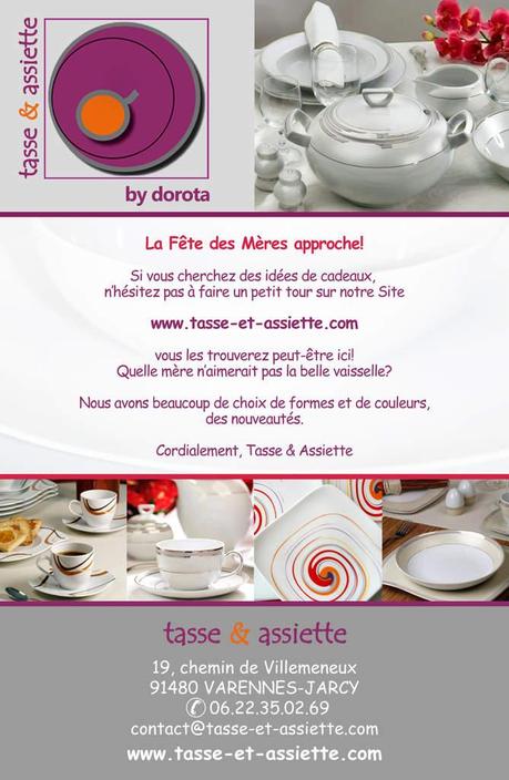 Promotion spéciale fête des mères Tasse et Assiette