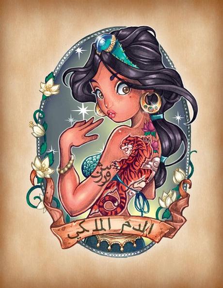 Les princesse Disney version tatouées