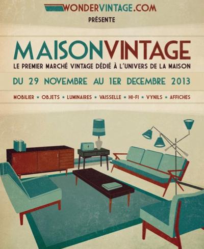 La 1er édition de Maison Vintage du 29 novembre au 1er décembre à Paris maisonvintage