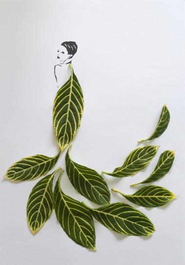 MODE/ ART : Fashion in Leaves