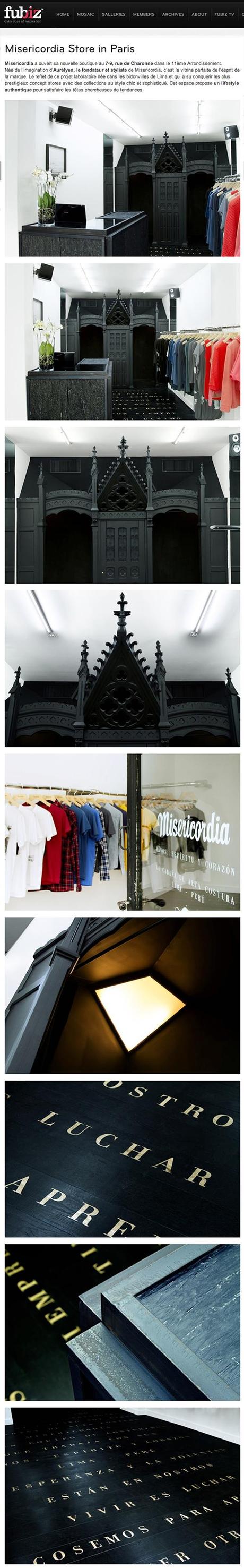 La presse adore la boutique Misericordia Misericordia Store in Paris