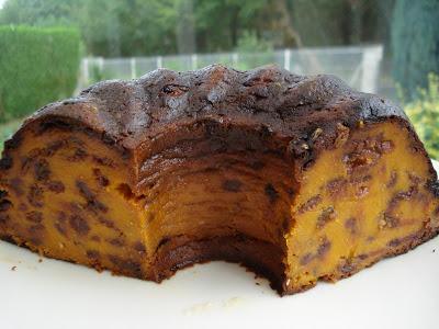 Fondant patates douces et pommes, aux raisins et pépites de chocolat