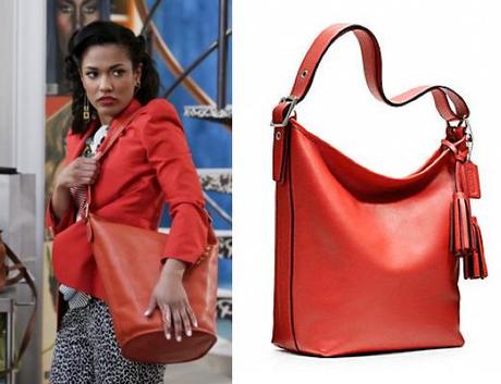 Coach Legacy Leather Duffle Red rouge Carrie Diaries