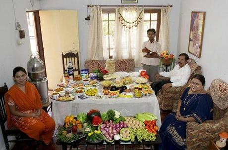 A WEEK OF GROCERIES IN DIFFERENT COUNTRIES by Peter Menzel Inde