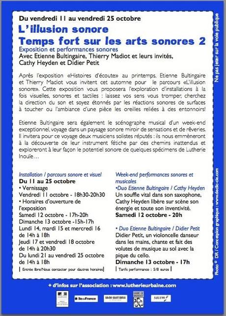 EXPOSITION - PERFORMANCES - L'ILLUSION SONORE EXPOSITION - PERFORMANCES - L'ILLUSION SONORE