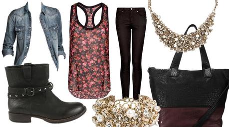 Floral Look Denim Look