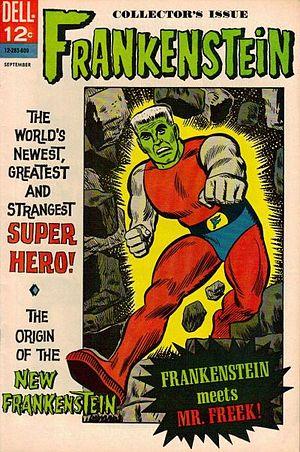The superhero Frankenstein makes his first app...