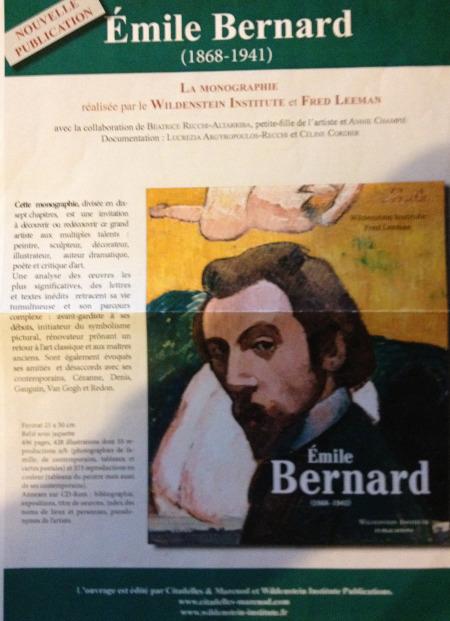 une nouvelle publication: Emile BERNARD (1868-1941) Wildenstein Institute et Fred LEEMAN IMG_7669
