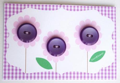 #fleurs #bouton #violet plastique www.CocoFlower.net #fleurs #bouton #violet plastique www.CocoFlower.net
