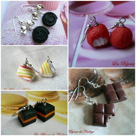 Baisse des prix et nouveauté pour les boucles d'oreilles gourmandes boucles d'oreilles bonbon fimo