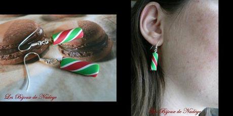 Baisse des prix et nouveauté pour les boucles d'oreilles gourmandes boucles d'oreille noël