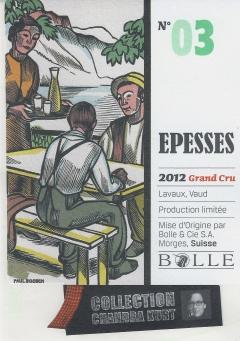 Paul Boesch - La Valeur de l'Homme - Hommage au Chasselas Paul Boesch - Etiquette Epesses - Collection Chandra Kurt