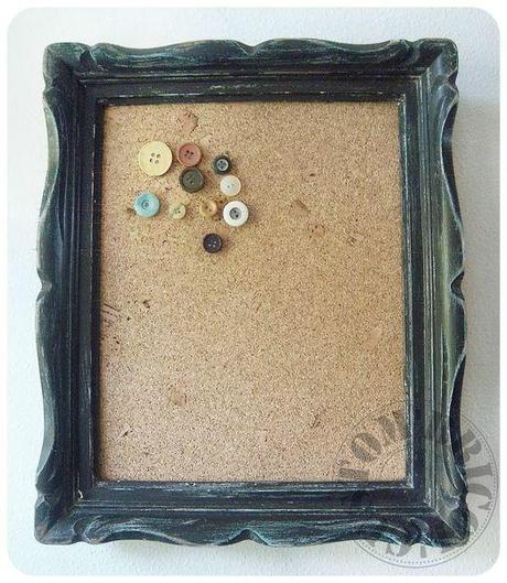 Mon DIY Pinterest Personnel Tableau liège & boutons- vignette