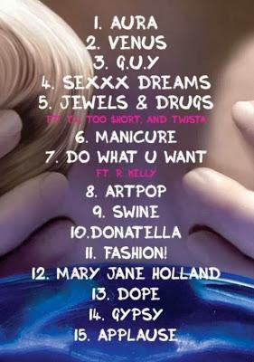 Lady Gaga : la tracklist d'ARTPOP dévoilée !