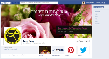 facebook interflora