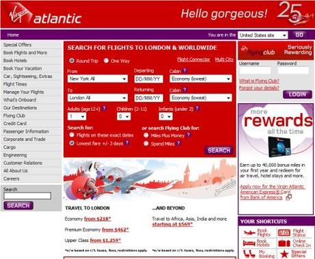 Ancien site de Virgin Atlantic