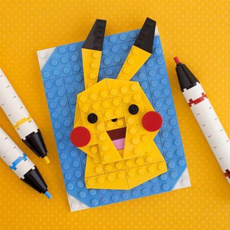 Chris McVeigh / Powerpig - Pikachu en Brick Sketch