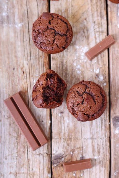 Muffins extra moelleux au chocolat et aux Kit Kat 3 site