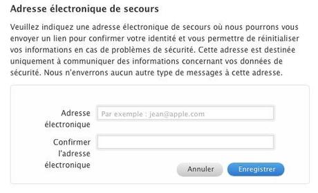 Une adresse Mail de secours... Une adresse Mail de secours...