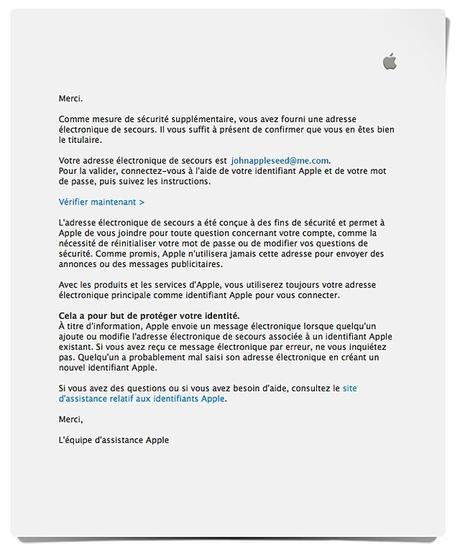 Une adresse Mail de secours... Une adresse Mail de secours...