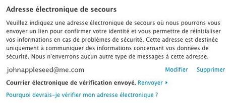 Une adresse Mail de secours... Une adresse Mail de secours...