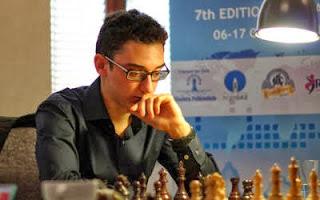 Ruslan Ponomariov (2756) 0-1 Fabiano Caruana (2779)  © Chessbase