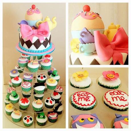 Conseils d’une chenille #2 ♣ Masques papier et toppers Alice cakes via flickr