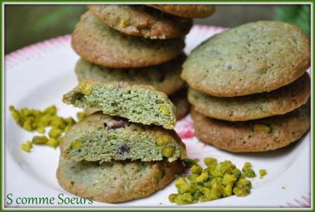 Cookies à la pistache et au chocolat noir A l'heure du café 0708-002