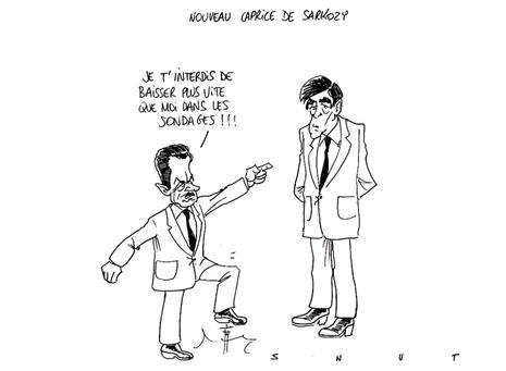 Sarkozy baisse moins dans les sondages de Fillon