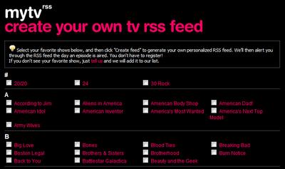 Gardez le fil de vos séries préférées avec mytvrss