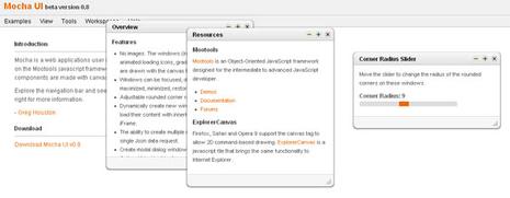 10 scripts Mootools pour l’interface utilisateur Mocha UI