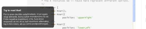 10 scripts Mootools pour l’interface utilisateur Roar Notifications