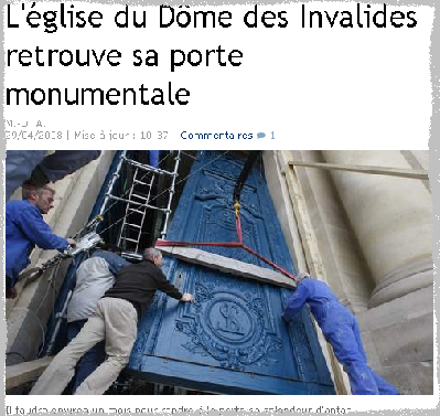 L'église des Invalides a reçu sa porte monumentale Invalides.bmp