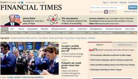 Priorité au numérique pour le Financial Times