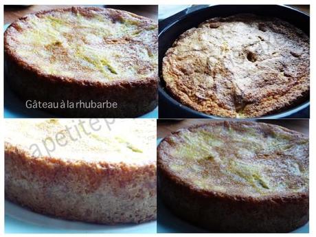 Gâteau à la rhubarbe du jardin Gateau a la rhubarbe