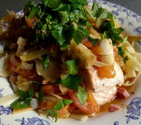 Saumon au four à la provençale saumon à la provençale