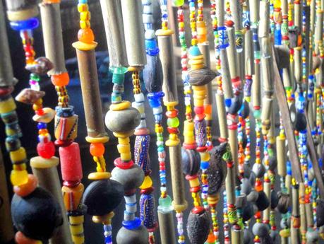 Beads from Ghana at Ezile Bay, one new curtains