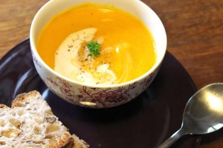 Food : Soupe de Butternut, Carottes, Lait de Coco et Curry