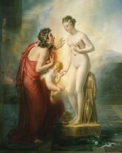 Now the real postmodern question is, did Girodet fall in love with his own painting of Pygmalion?
