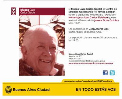 Hommage à Juan Carlos Esteban au Museo Casa Carlos Gardel [à l'affiche]