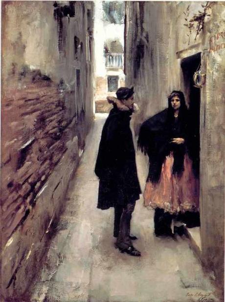 A Street in Venice John Singer Sargent -  c. 1880-82 Sterling Francine Clark Art Insitute,  Williamstown Massachusetts 