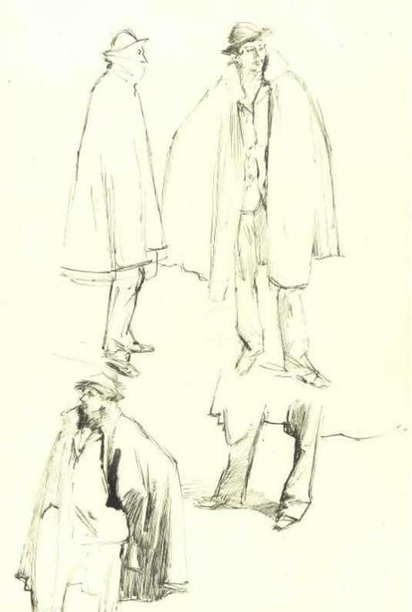 Études pour Venetian Street Scene John Singer Sargent - c. 1880-1882 Collection privée