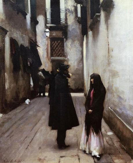 Venetian Street  John Singer Sargent - 1880-1882 Collection of Rita and Daniel Fraad 