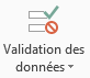 Validation des données 2013