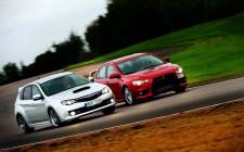 Subaru STI 2014 et Mitsubishi Lancer Evolution 2014 : Match comparatif