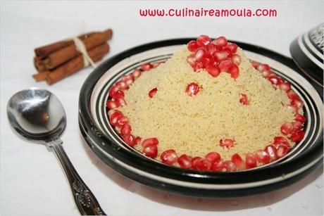 Couscous aux grenades, amandes et miel couscous grenadine8