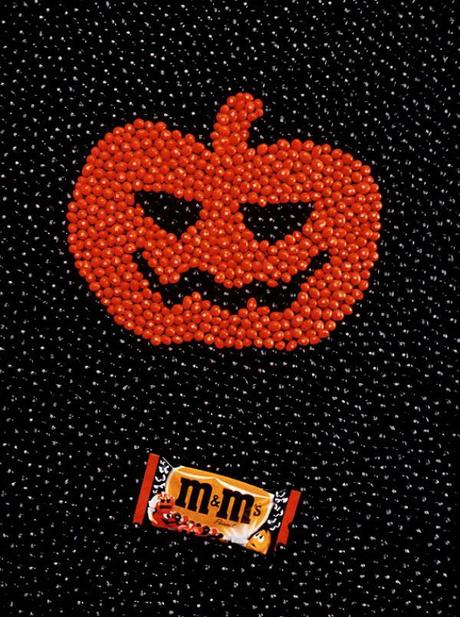 Publicité halloween m&ms