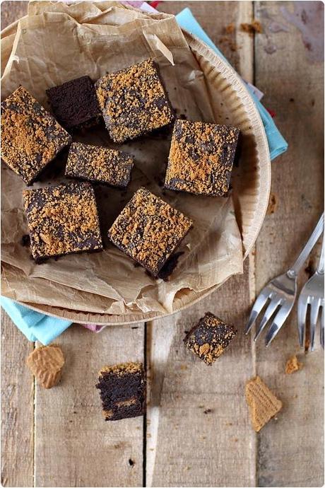 Brownie chocolat au spéculoos